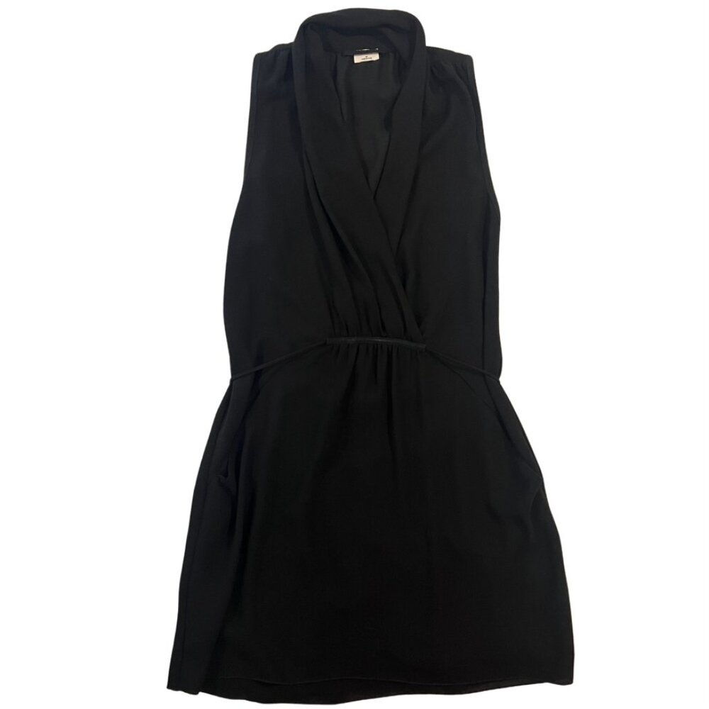 Never Worn Aritzia Wilfred Sleeveless LBD Dress Wrap-Style with Pockets Size M